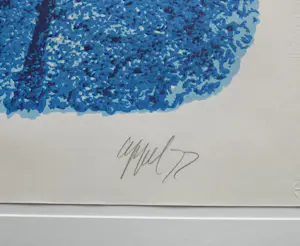 Karel Appel - zonder titel - 100 ex - 1977 - ingelijst - groot kopen? Bied vanaf 450!