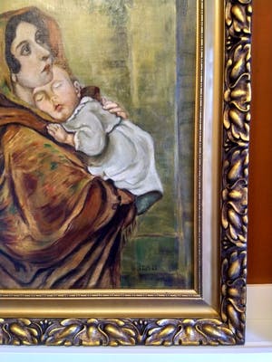 Niet of onleesbaar gesigneerd - naar Feruzzi - La Madonnina (La Madonna del Riposo) - 1949 kopen? Bied vanaf 1!