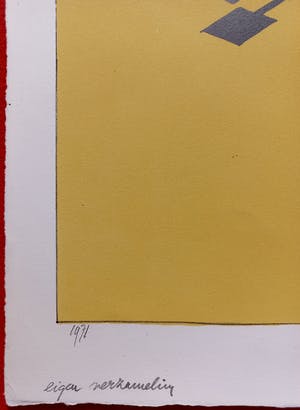 Hannes Postma - Seinen met een spiegeltje, litho kopen? Bied vanaf 50!