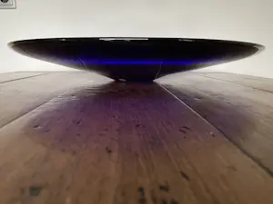 Jan Exnar - Ronde blauwe sierschotel kopen? Bied vanaf 200!