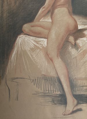 Jacob van Rossum - Vrouwelijk naakt op bed & vrouwelijk naakt voor gordijn kopen? Bied vanaf 1!