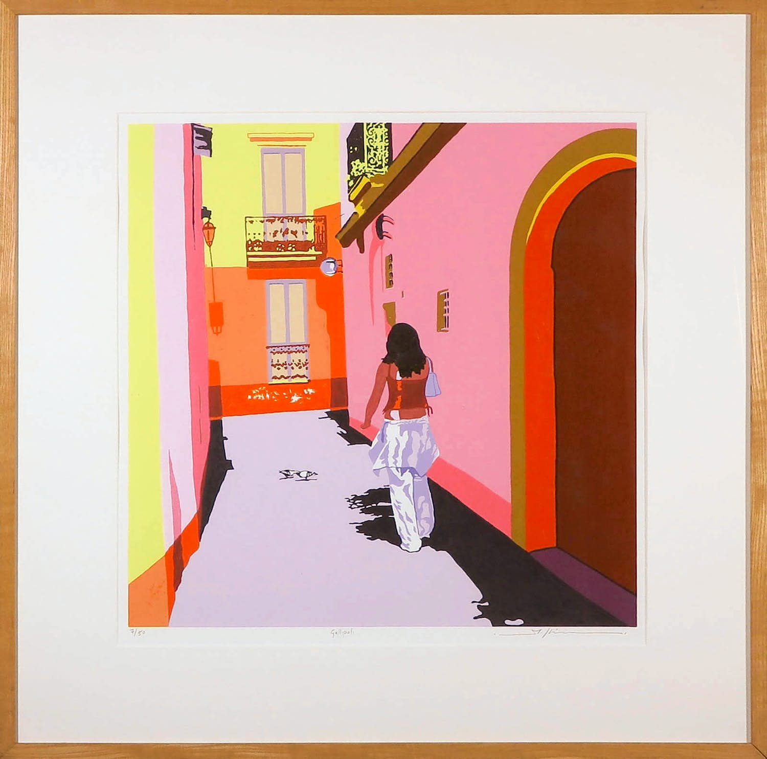 Marco Kooiman - Zeefdruk, Gallipoli - Ingelijst verkocht voor € 80!