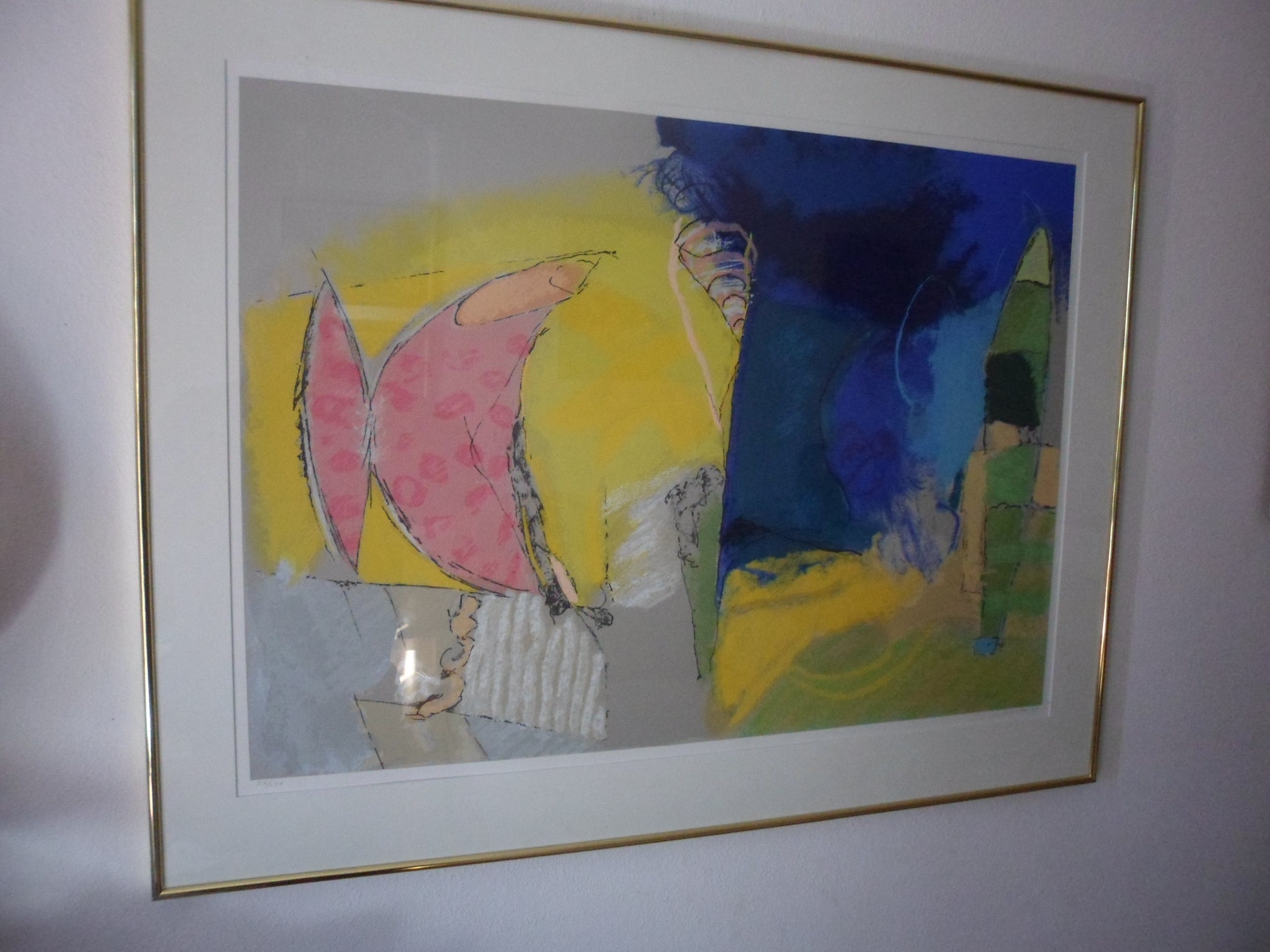 Henk van Vessem - Compositie, zeefdruk. kopen? Bied vanaf 35!