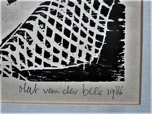 Olaf van der Beek - Kleine oplage (35) PoP-Art houtsnede "Bonnie&Clyde" - gesigneerd kopen? Bied vanaf 30!