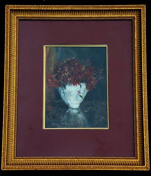 Harm Kamerlingh Onnes - Olieverf, ingelijst: Bloemen in een vaas - 1965 kopen? Bied vanaf 395!