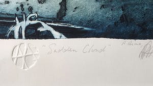 Ad Arma - Ets: 'Sudden cloud' - Ingelijst (Zeer groot) kopen? Bied vanaf 195!