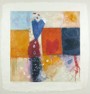 Alexander Vogels - Zeefdruk, Zonder titel - Ingelijst kopen? Bied vanaf 1!