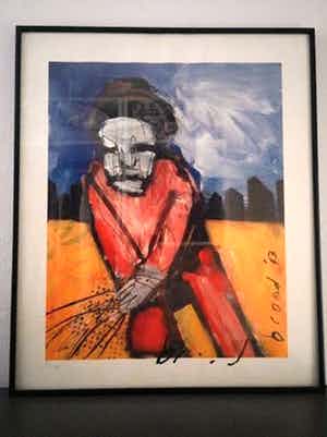 Herman Brood - Herman Brood; Originele Zeefdruk de Zaaier 279/400 (handgesigneerd) verkocht voor € 150!