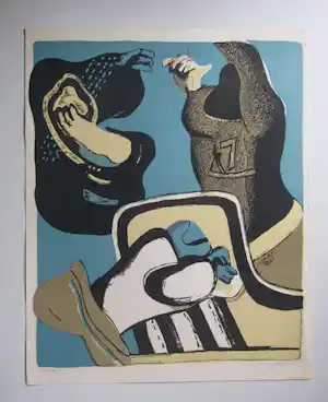 Malte Sartorius - OHNE TITEL 1960 signiert . verkocht voor € 100!