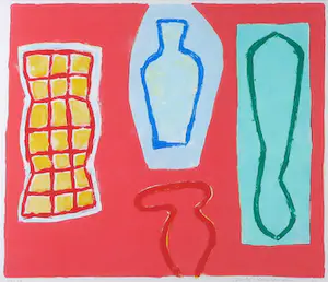 Dolf Verlinden - Zeefdruk, Zonder titel - Ingelijst kopen? Bied vanaf 40!