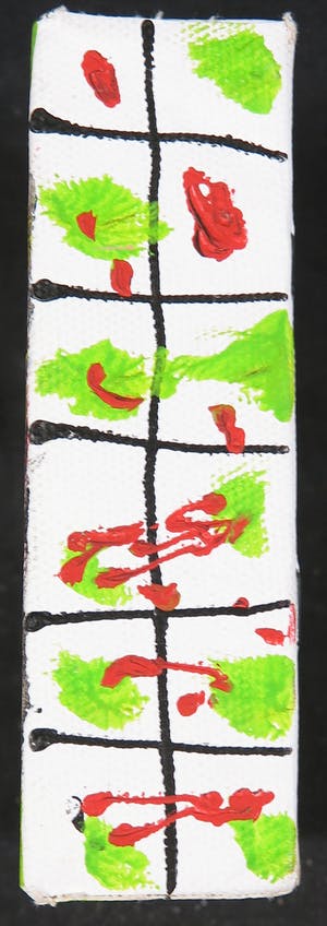 Dominique Chan - Acryl op doek, Z.T. Abstracte compositie kopen? Bied vanaf 1!