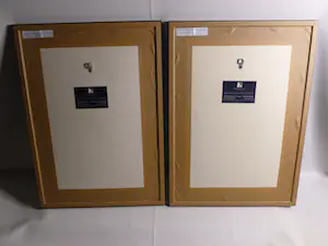 Maurice Langaskens - 2 prachtige chromolitho's,professioneel ingelijst. kopen? Bied vanaf 1!