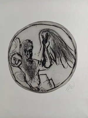 Markus Lüpertz - Titanenschlacht - 12 Kaltnadelradierungen kopen? Bied vanaf 2200!