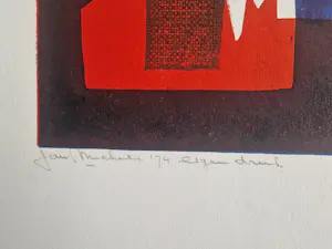 Jan Michels - een fraaie Gouache "Mediterranée" en een abstract kleuren litho - bep. oplage kopen? Bied vanaf 58!