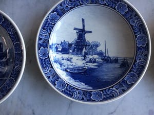 Royal Goedewaagen - 6 Delftsblauwe wandborden kopen? Bied vanaf 10!