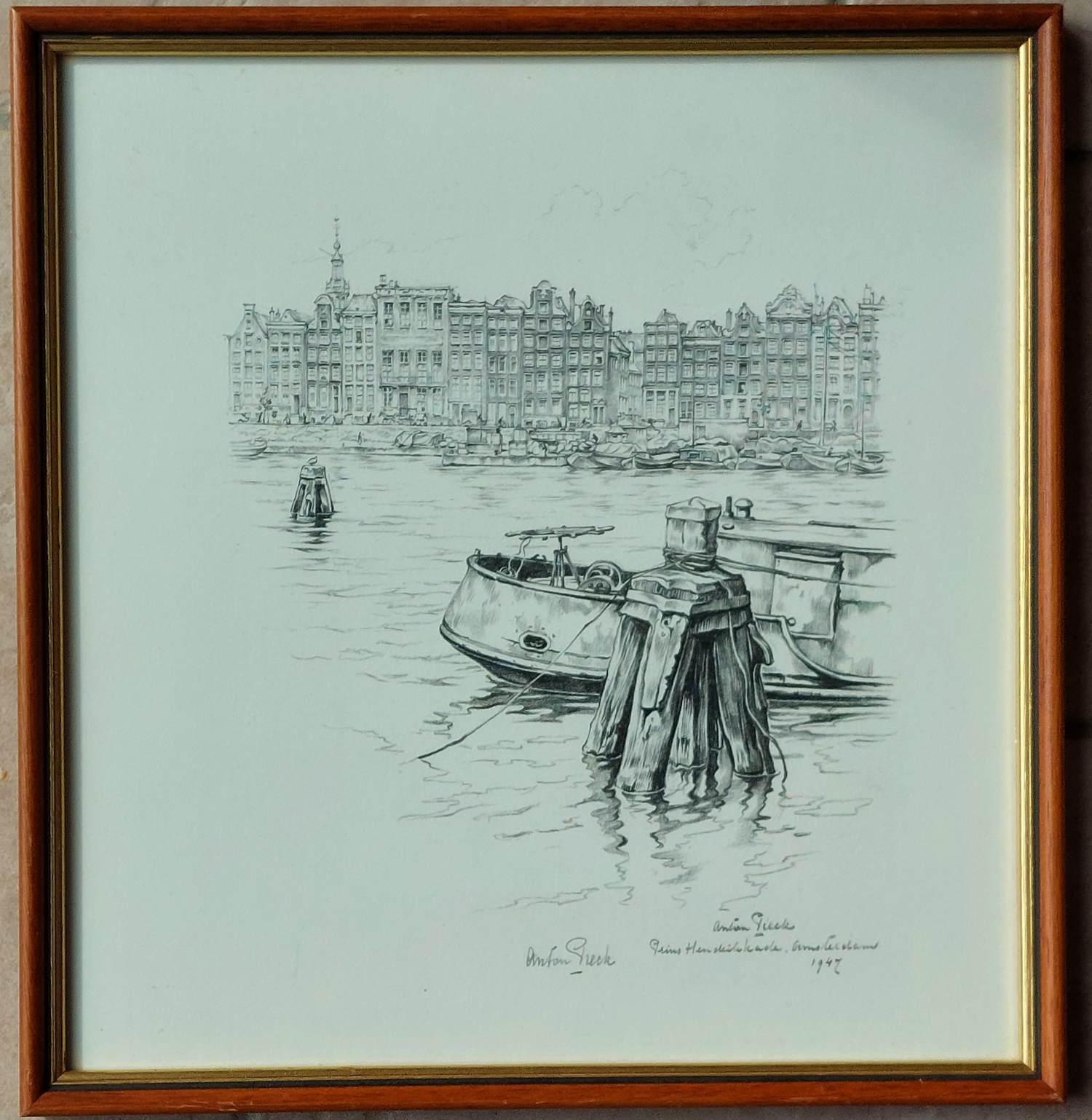 Anton Pieck - Prins Hendrikkade 1947 verkocht voor € 150!