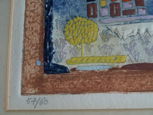 Louttre B. - ps. van Marc-Antoine Bissière (1926-2012) – Reliëfets , Zonder titel – ca 1970 kopen? Bied vanaf 50!