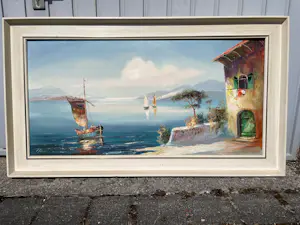 Heinrich (Hein) Ross - „Am Comersee“ – signiertes Ölgemälde mit originalem Rahmen kopen? Bied vanaf 130!