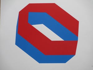 Phil van de Klundert - Geometrisch object - Zeefdruk kopen? Bied vanaf 1!