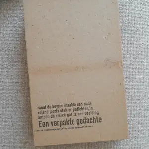 Raoul De Keyser - Een verpakte gedachte kaufen? Bieten Sie von 745!
