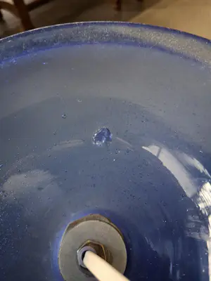 Murano Glas - Vintage Italiaanse Design Lamp - Handgeblazen Scavo Glas - XL Model kopen? Bied vanaf 295!