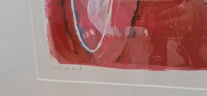 Piet Warffemius - Handgesigneerde zeefdruk "Red Mask" kopen? Bied vanaf 75!
