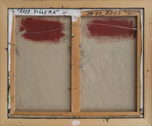 Jan de Beus - Expressionistisch landschap in olieverf op doek, Naar Hobbema - Ingelijst (Groot) kopen? Bied vanaf 850!