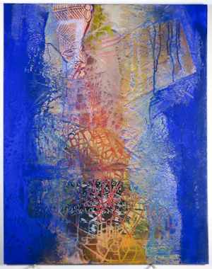 Chabab Tayefeh Mohajer - Gemengde techniek op doek, Zonder titel kopen? Bied vanaf 80!