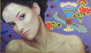 Jan Bollaert - Acryl op doek, Helen of the Orient (Groot) verkocht voor € 1!