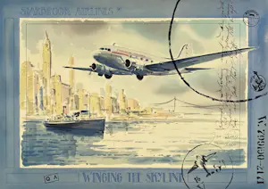 Jaak De Koninck - STARBROOK AIRLINES - WINGING THE SKYLINE kaufen? Bieten Sie von 180!