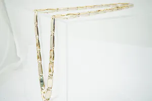 Lang & Massief (115g) bicolor 14Krt gouden Figaro collier - herenmodel - gekeurd kopen? Bied vanaf 2860!