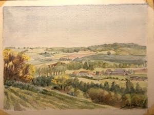 Niet of onleesbaar gesigneerd - Landelijke, panoramische uitzicht kopen? Bied vanaf 1!