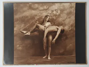 Jan Saudek - Pietà - handgesigneerde gelatin silver print kopen? Bied vanaf 550!