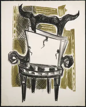 Dick Elffers - Litho, Zonder titel kopen? Bied vanaf 1!