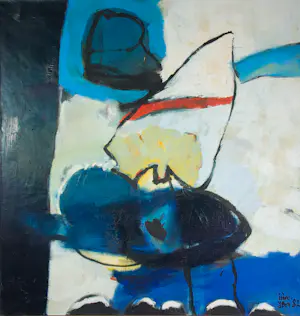 Irene van den Berg - Olieverf op doek, Zonder titel - Ingelijst kopen? Bied vanaf 50!