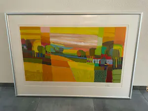 Ton Schulten - Twente in zonlicht - Nr. 121 - ingelijst kopen? Bied vanaf 600!