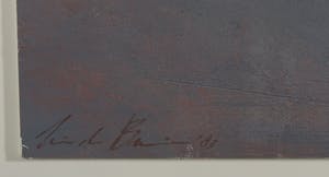 Wim de Bruin - Gemengde techniek op papier en paneel, Abstracte compositie - Ingelijst kopen? Bied vanaf 50!