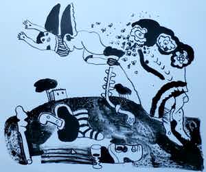 Ed Dukkers - Litho: Droom- 1968 verkocht voor € 40!