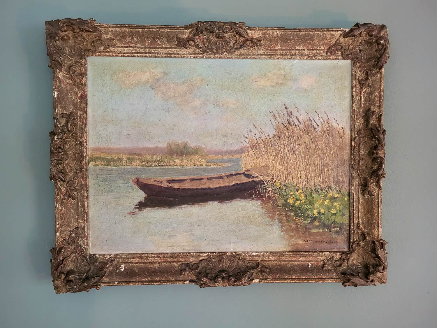 Wilhelmus L. Wijmans - Voorjaar roeiboot in rietkraag kopen? Bied vanaf 20!