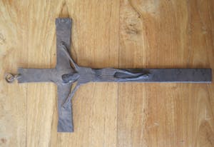 Heiligenbeeld - Smeedijzeren Christus aan het kruis. kopen? Bied vanaf 45!
