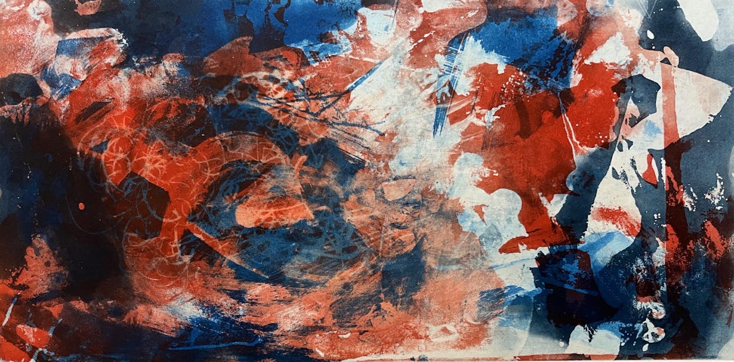 Fred Thieler - Signierte Original Aquatinta Radierung von 1968 - 30 Ex. - sehr rar - Informel verkocht voor € 450!