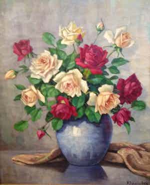 Huibert Schallenberg - C763 - Bloemstilleven verkocht voor € 100!