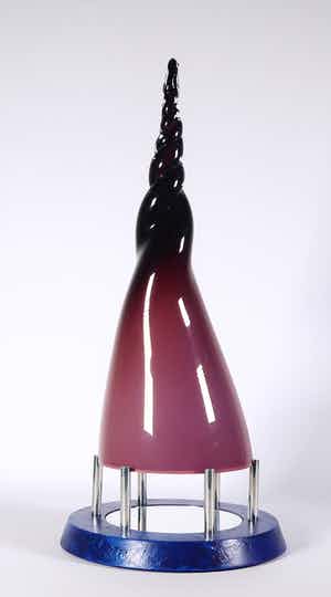 Dicky Brand - Assemblage van glas, hout, metaal en spiegel, Z.T. verkocht voor € 100!