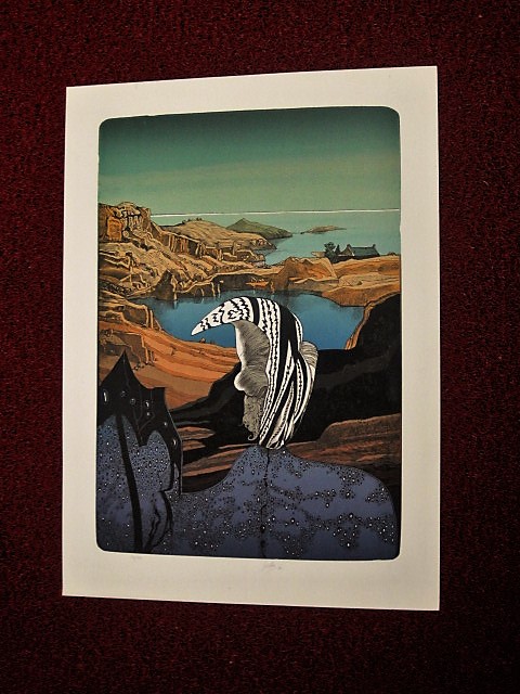 Josef Liesler - Tsjechisch Surrealist - "arcadisch kustlandschap" gesigneerd kopen? Bied vanaf 1!