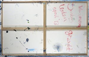Justus Donker - Acryl op doek, Water en lucht (Groot) kopen? Bied vanaf 150!