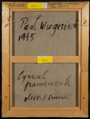 Paul Wiegerinck - Olieverf op doek, Lyrical Frame Work - Ingelijst kopen? Bied vanaf 50!
