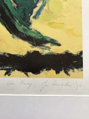 Jan Commandeur - Abstract, hand gesigneerd,1973, ingelijst kopen? Bied vanaf 30!