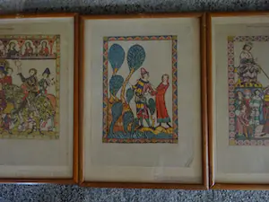 Niet of onleesbaar gesigneerd - Middeleeuws Minnesangers kopen? Bied vanaf 1!