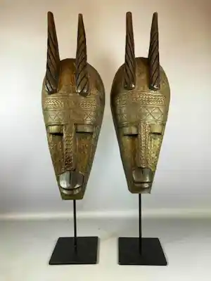 Marka - 220512 - 2 Marka N'toma Ceremonial masks - Mali verkauft für € 95!