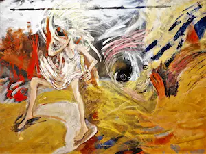 Diana Lekkerkerker - Indrukwekkend (160x200cm!!) olieverf "impressions of a happy childhood" kopen? Bied vanaf 1!